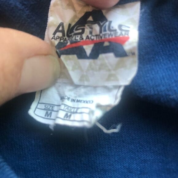 Hawaiian Legends Blue Long Sleeve Crewneck Shirt Size Medium - Picture 12 of 12